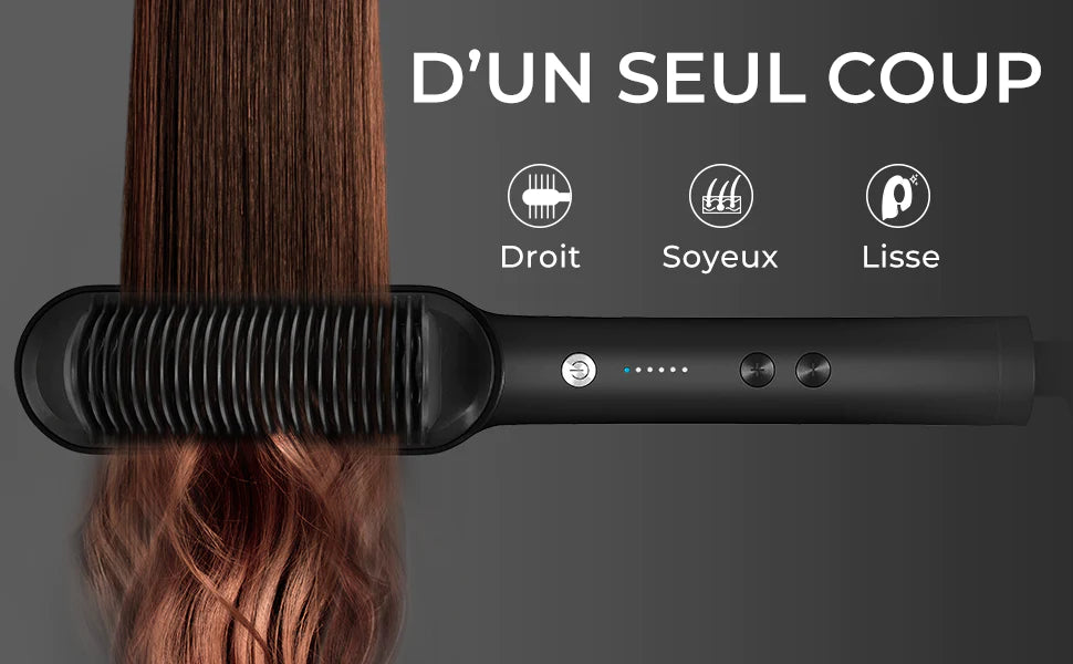 Brosse lissante à effet immédiat